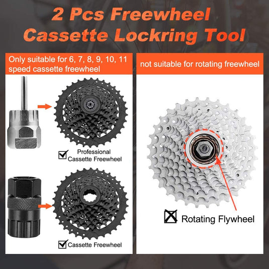 Kettingzweep gereedschap voor fietsreparaties: het perfecte hulpmiddel voor elke fietsliefhebber voor cassetteverwijdering.