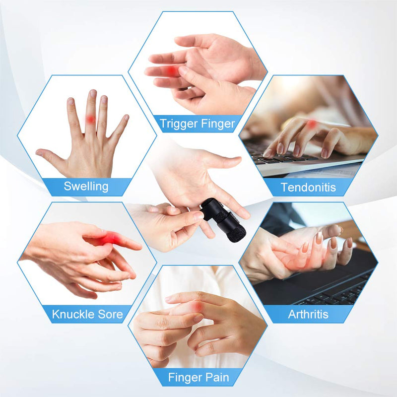 Laad afbeelding in Galerijviewer, Een foto van iemands hand met verschillende soorten vingers, waaronder Beste vingerspalk voor herstel en verlichting en hamervinger.
