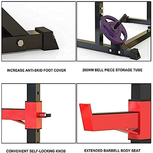 Sportapparatuur barbell rek - Stabiele en verstelbare apparatuur voor krachttraining