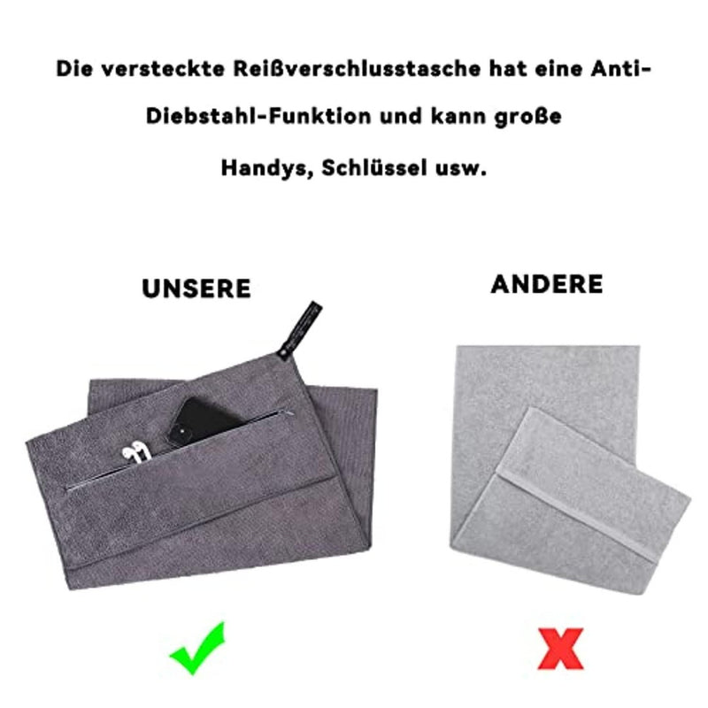 Laad afbeelding in Galerijviewer, Microvezel sport handdoek - sneldrogende en absorberende handdoek voor trainingen
