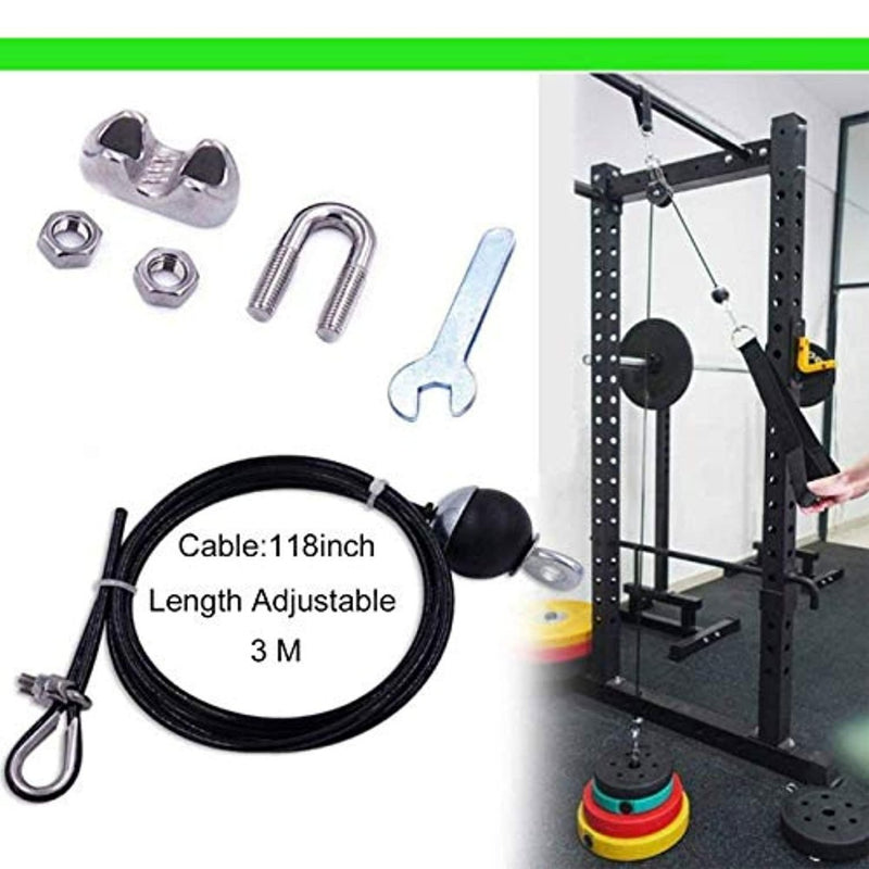 Laad afbeelding in Galerijviewer, Fitness Cable Pulley - Adjustable 3m Replacement Wire Rope for Strength Training - Gym Accessories
