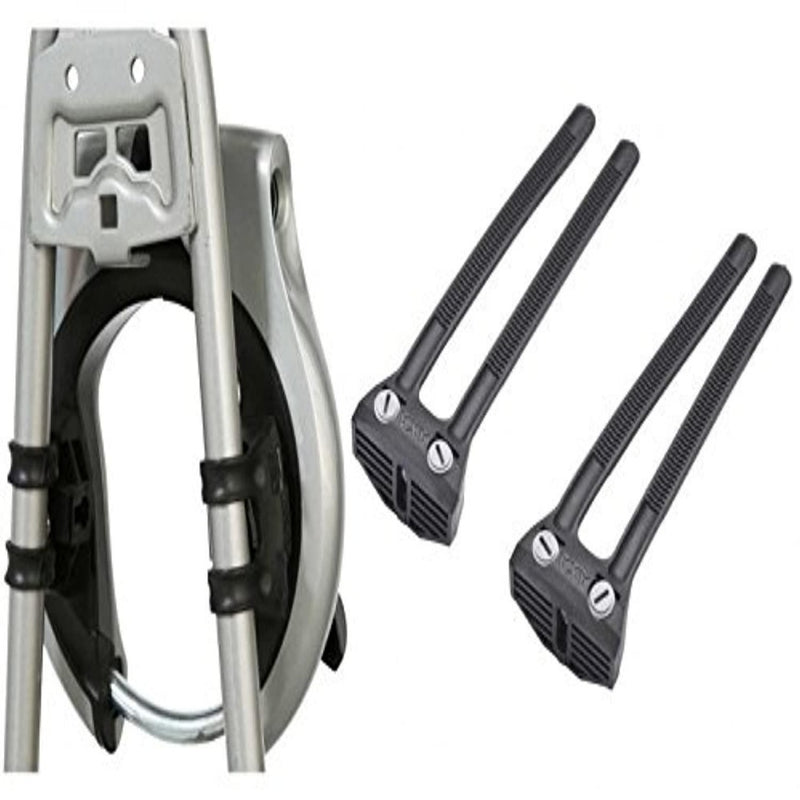 Laad afbeelding in Galerijviewer, Aluminium krukken met onderarmkussen en aparte Montagestrip voor fietsframeslot tips.

