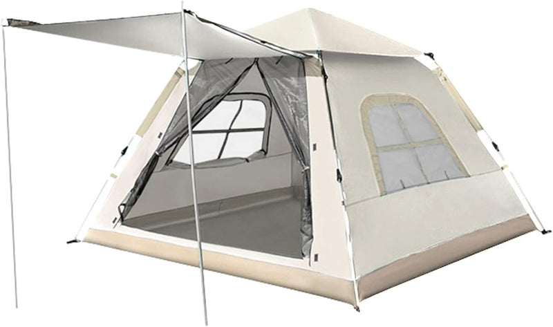 Load image into Gallery viewer, Geniet van een zithoek kampeerervaring met onze Geniepop 4-persoons pop-up tent!
