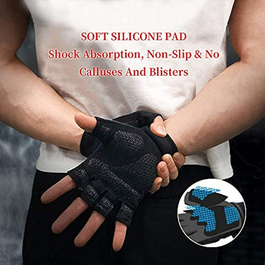 Non-slip ventilated weightlifting gloves for pull-ups