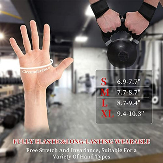 Een foto van een hand met onze lederen fitnesshandschoenen erop, die het gebruik van polsbescherming laat zien voor ultiem comfort en bescherming - Jouw sleutel tot succesvol sporten!