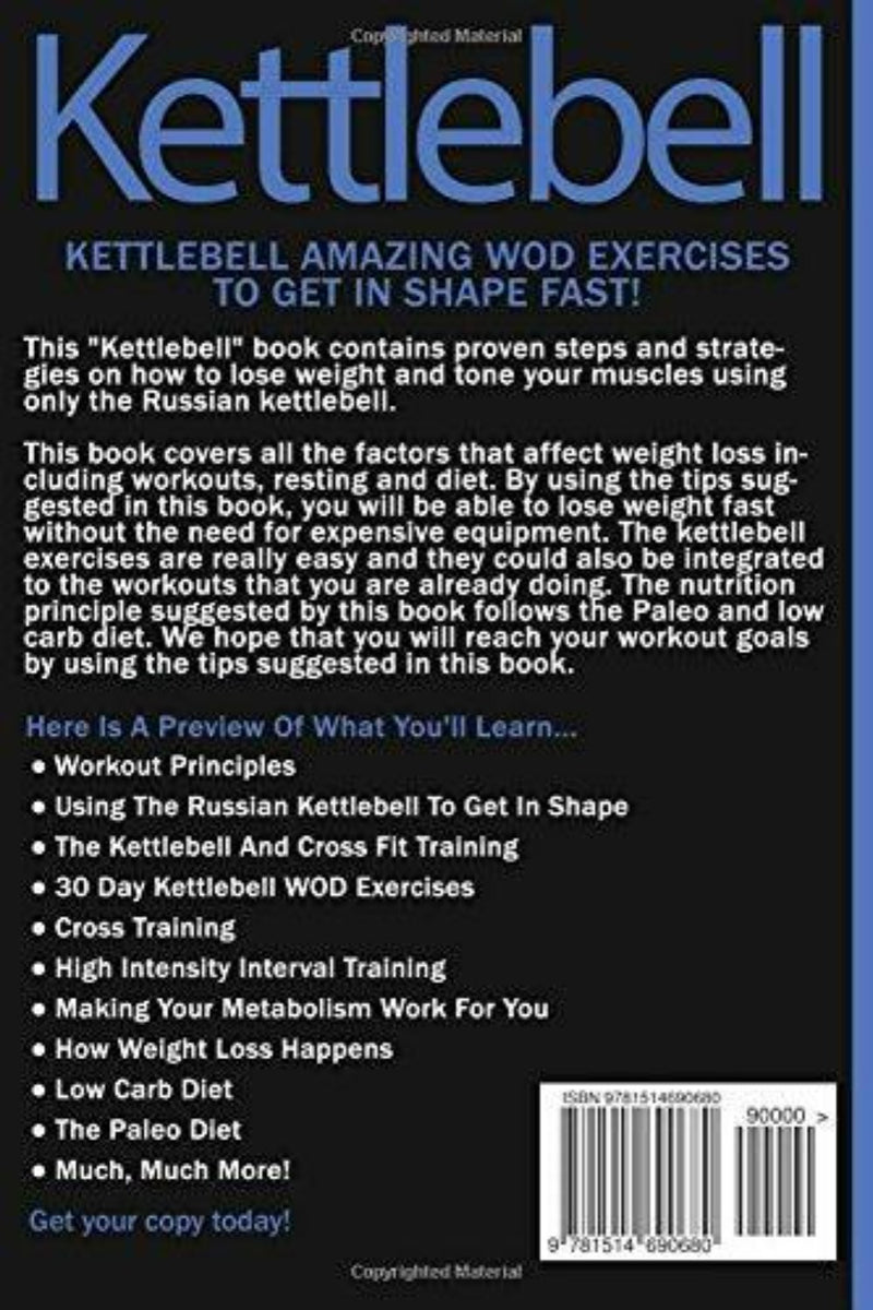 Laad afbeelding in Galerijviewer, Kettlebell - Chris Smith: 30 Day Kettlebell WOD Exercises! Get In Shape Fast With Amazing Russian Kettlebell And Cross Training Workouts! - kettlebell oefeningen - happygetfit.com
