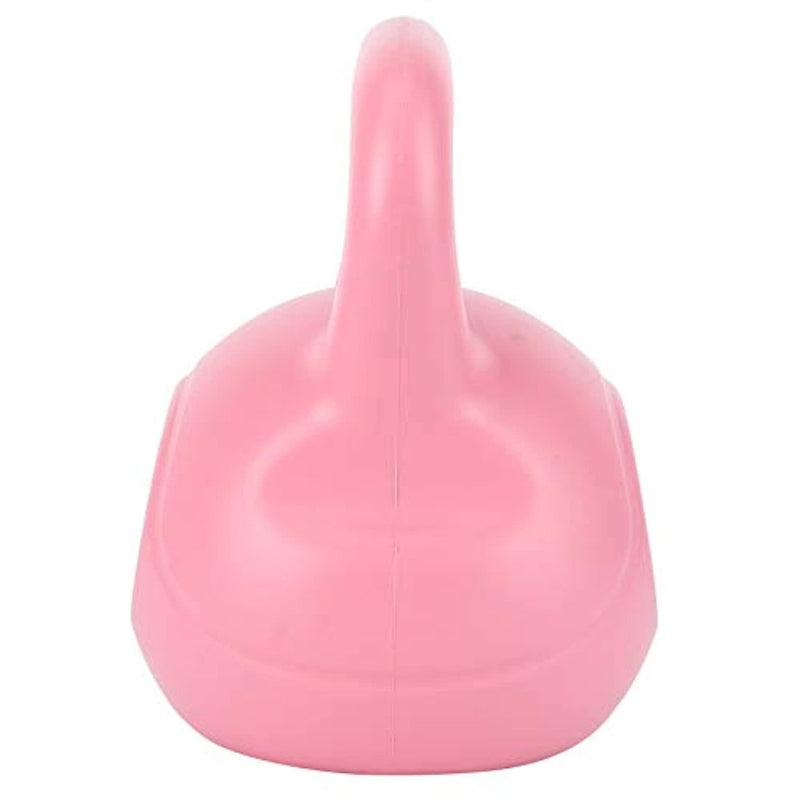 Load image into Gallery viewer, Roze plastic 4KG Kettlebell in de vorm van een neus geïsoleerd op een witte achtergrond, ideaal voor beginners en gevorderden.
