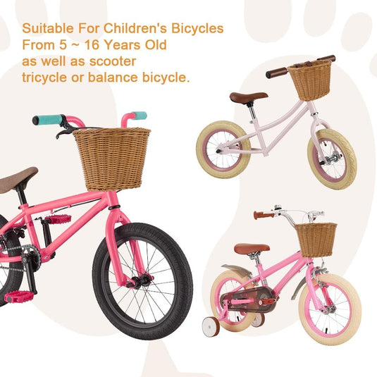Een set Kinderfietsmanden: de perfecte manier om te laten genieten van de fiets met een waterdichte mand die eenvoudig te installeren is.