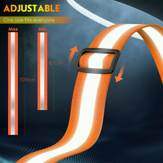 Een LED-reflecterend hardloopvest: zorg voor zichtbaarheid en veiligheid tijdens het hardlopen voor verbeterde veiligheid en zichtbaarheid.