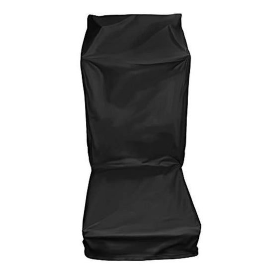Een zwarte strapless mini-jurk met een geplooid tailleontwerp, gemaakt van Oxford-materiaal, weergegeven op een effen achtergrond.
Bescherm je investering met onze duurzame lusbandhoezen.