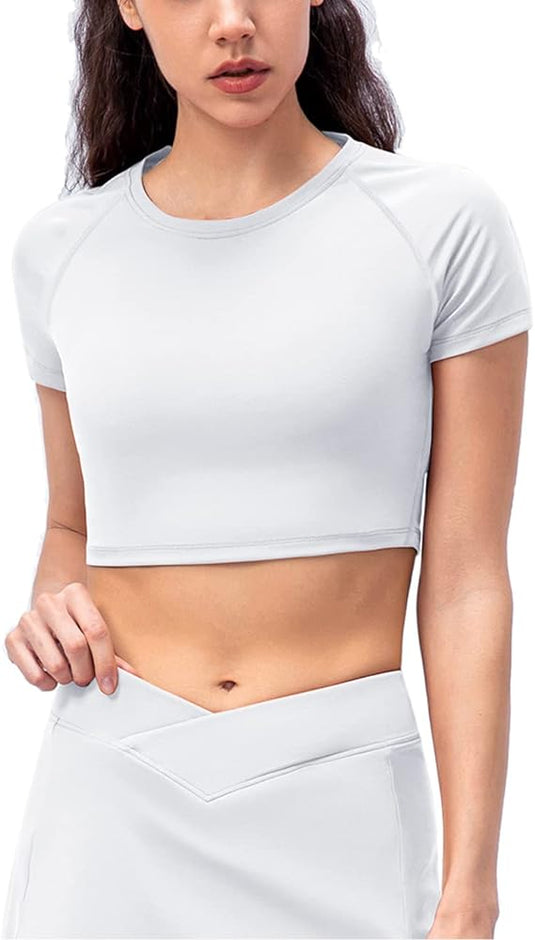 Naadloze dames fitness crop top: het ultieme comfort voor je workout - happygetfit.com