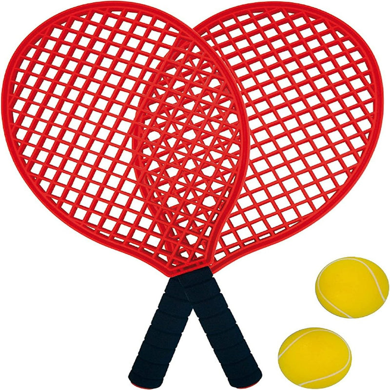Load image into Gallery viewer, Racketset inclusief 2 rackets en 2 zachte ballen in netzakje
