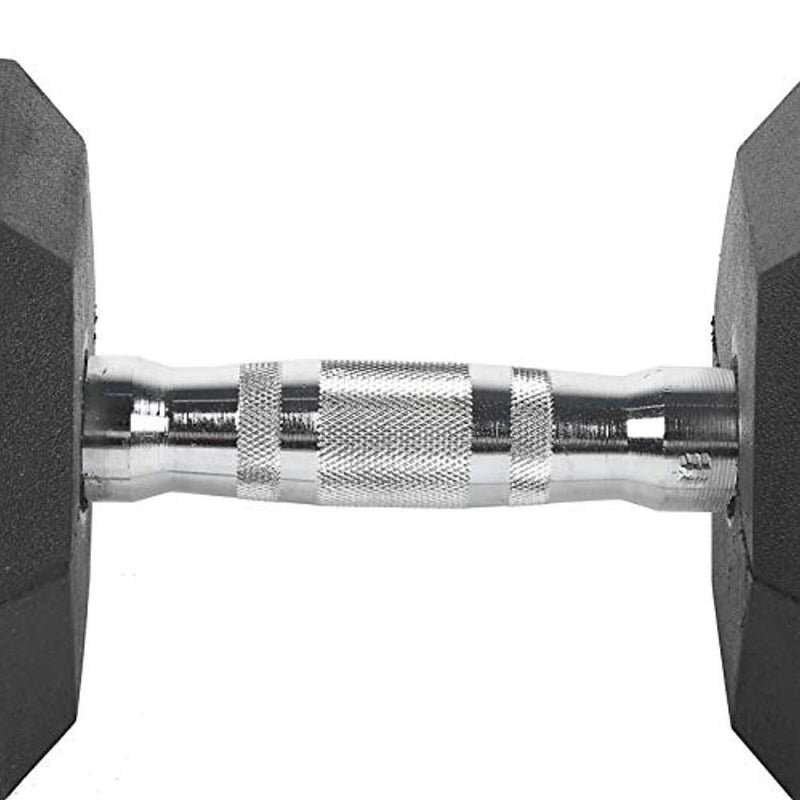 Laad afbeelding in Galerijviewer, 2 x 12.5kg rubber hex dumbbell set for home gym workout
