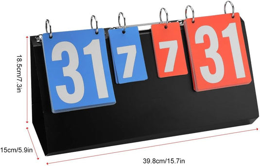 Een lichtgewicht en draagbaar scorebord: de perfecte manier om de score bij te houden met een gebruiksvriendelijke weergave van drie cijfers erop