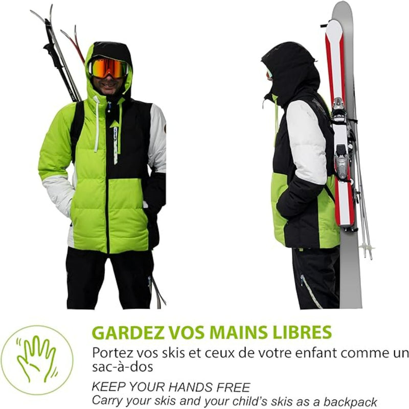 Load image into Gallery viewer, Skiën zonder je handen te gebruiken? Met de skiback is het mogelijk!
