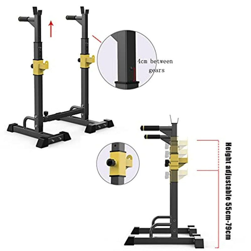 Load image into Gallery viewer, Multifunctioneel Draagbaar Squat Rack voor Gewichtheffen en Barbell Oefeningen
