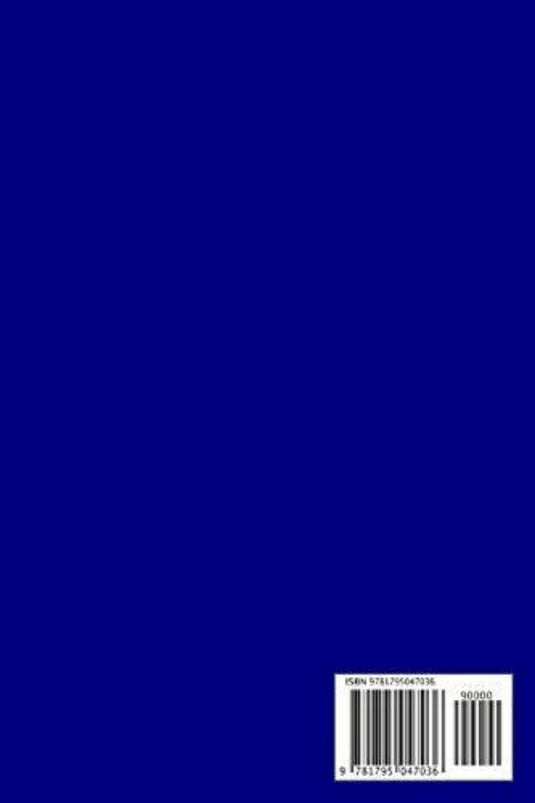 Zin met productnaam: Een blauw trainingsdagboek: hardlooplogboek voor hardlopers met loopbandtempoconversiegrafieken voor 5 km, 10 km, halve marathon en marathon omslag met een ISBN-barcode in de linkerbenedenhoek.