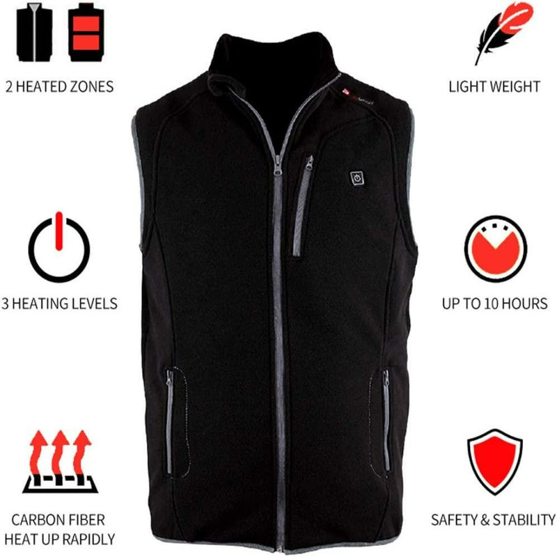Laad afbeelding in Galerijviewer, Verwarmd Fleece Vest - Ideaal voor Outdoor Activiteiten
