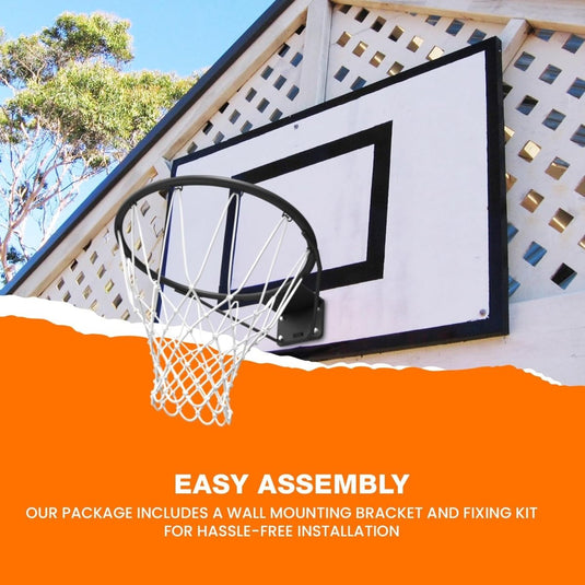 Eenvoudige montage Woord de volgende Michael Jordan met onze professionele basketbalring! gemaakt met duurzame materialen.