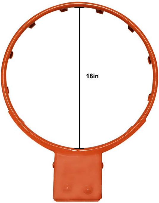 Word een echte basketbalkampioen met onze professionele basketbalring met 18 inch diameter en een achterplaat, van direct boven gezien, met eenvoudige installatie.